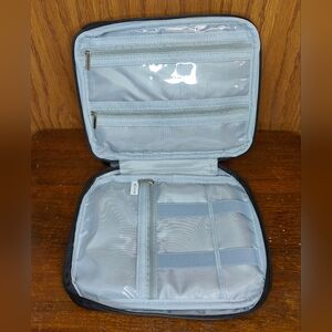 Black & Gray Jewelry Travel Organizer Case Bag
